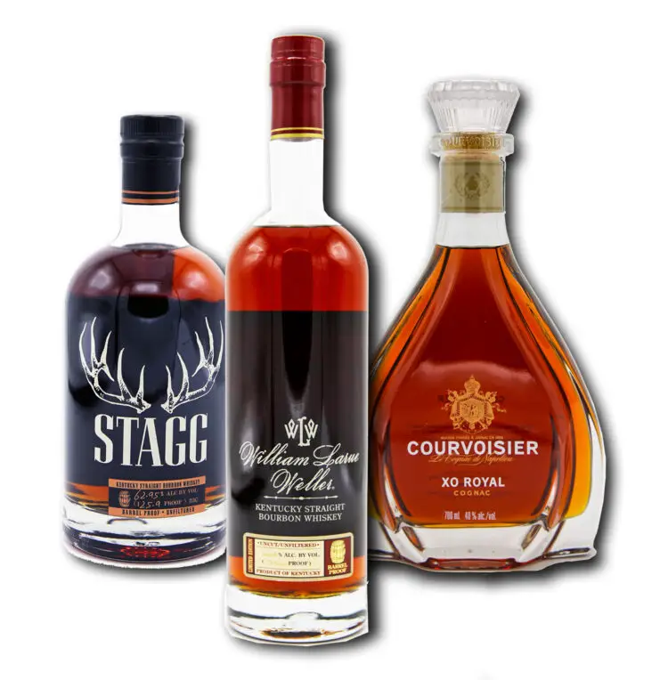 Three winning bottles from 2024 competition